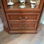 Витрина угловая для посуды, Джоконда орех