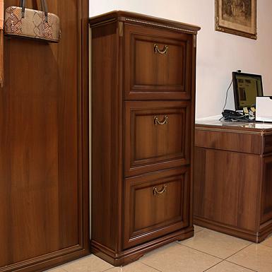 Тумба для обуви в прихожую №3, Джоконда орех