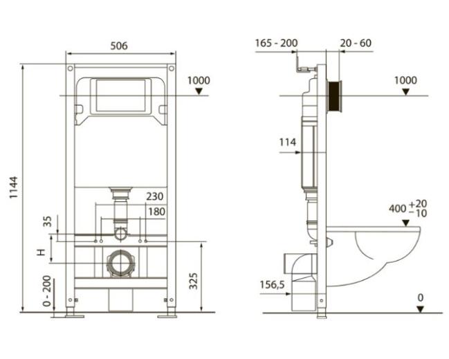 Комплект инсталляция TECEspring + унитаз MODEL S