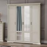 Шкаф Лоренцо 4-х дверный с зеркалами, дуб сторсанд