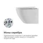 Унитаз подвесной TONI ARTI ESTETICA Milano со смывом торнадо, с микролифтом