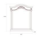 Зеркало к комоду Престиж, бежевый Зеркало к комоду Престиж, бежевый