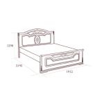 Кровать Флориана с н/с, 1800х2000, беж