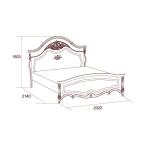 Кровать Престиж с н/с, 1600х2000, бежевый Кровать Престиж с н/с, 1600х2000, бежевый