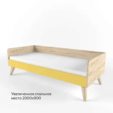 Кровать большая на ножках «2+2», цвет Сан-Леон