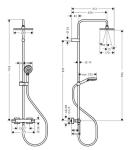 Душевая система HANSGROHE VERNIS BLEND Showerpipe 200