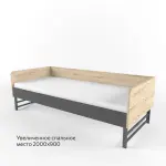 Кровать большая на ножках «2+2»