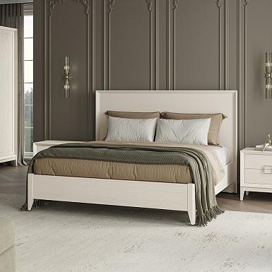 Кровать двойная без н/с 1600х2000 Modena, дуб сатин