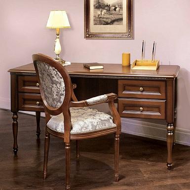 Стол письменный бестумбовый Joconda орех 