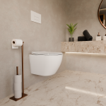 Унитаз подвесной TONI ARTI ESTETICA Milano со смывом торнадо, с микролифтом, накладка медь Унитаз подвесной TONI ARTI ESTETICA Milano со смывом торнадо, с микролифтом, накладка медь