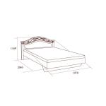 Кровать Joconda (1800х2000) без н/с №1, бьянко