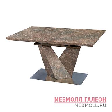 Обеденный стол раздвижной под мрамор (арт 6422)