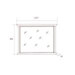 Зеркало в раме к комоду Joconda, бьянко Зеркало в раме к комоду Joconda, бьянко