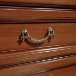 Шкаф 1-дв. с зеркалом для посуды, Джоконда орех