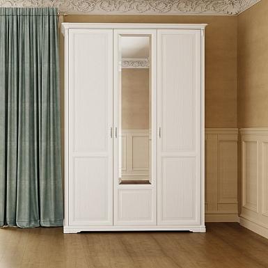 Шкаф Joconda 3-х дверный с зеркалами, Бьянко