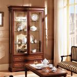 Шкаф 2-х дв. для посуды, Джоконда орех