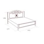 Кровать Флориана без н/с, 1800х2000, беж