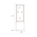 Вешалка навесная (размер без карниза), Джоконда орех