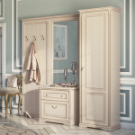 Шкаф однодверный правыйдля прихожей, Джоконда крем