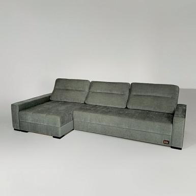 Диван угловой Пэшн, серый, лофт