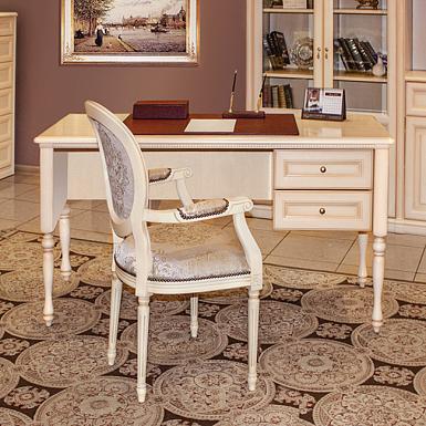 Стол письменный бестумбовый малый Joconda крем