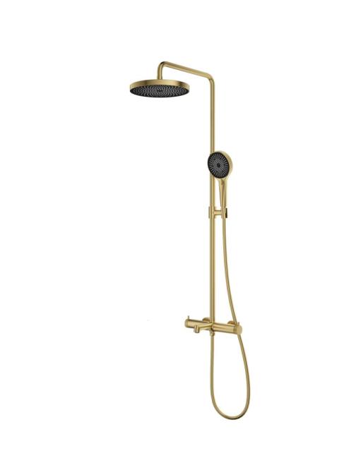 Душевая стойка Rim VSFS-2RM1BG, брашированное золото