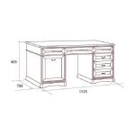 Стол письменный двухтумбовый Joconda орех