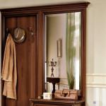 Зеркало навесное (размер без карниза), Джоконда орех