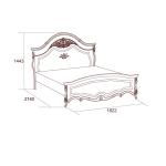 Кровать Престиж с н/с, 1800х2000, бежевый Кровать Престиж с н/с, 1800х2000, бежевый