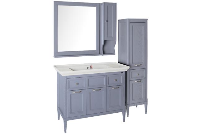 Комплект мебели для ванной Гранда 105 с пеналом