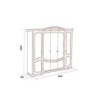 Шкаф Флориана 5-ти дверный без зеркал, беж