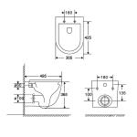 Унитаз подвесной TONI ARTI ESTETICA Milano со смывом торнадо, с микролифтом, накладка gun metal Унитаз подвесной TONI ARTI ESTETICA Milano со смывом торнадо, с микролифтом, накладка gun metal
