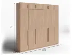 Шкаф Rait 6-и дв. глубокий с 2мя антресолями Шкаф Rait 6-и дв. глубокий с 2мя антресолями