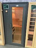 Одноместная финская сауна из кедра с электрокаменкой  