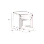 Тумба для обуви в прихожую №1, Джоконда орех