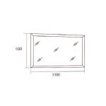 Зеркало 1100х600 Modena, орех Мокко Зеркало 1100х600 Modena, орех Мокко