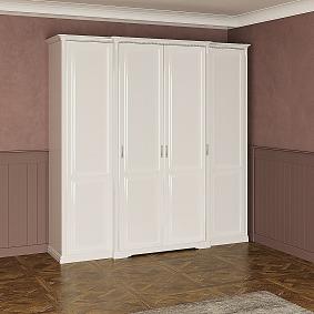 Шкаф Joconda 4-х дверный без зеркал, Бьянко