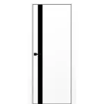 Межкомнатная дверь Неаполь 211, кромка алюминиевая чёрная с 4-х сторон, с врезкой под замок, optima porte