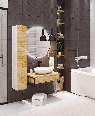 Тумба GRUNGE LOFT 80П 1в.я дуб вотан