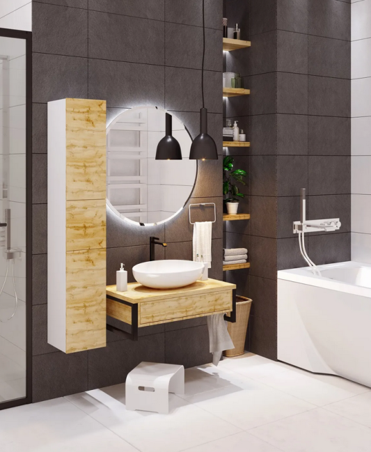 Тумба GRUNGE LOFT 80П 1в.я дуб вотан