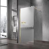 Душевая перегородка Walk-In VSW-1H100MRG, 1000*2000, матовый золотой, стекло зеркальное