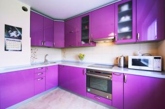 Кухня Луиза фиолетовая
