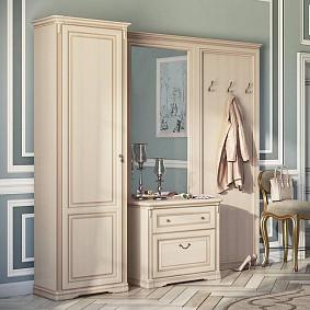 Шкаф однодверный левый для прихожей, Джоконда крем