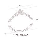 Зеркало к комоду Флориана, беж Зеркало к комоду Флориана, беж