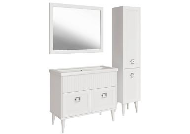 Комплект мебели для ванной Риола 100 с пеналом