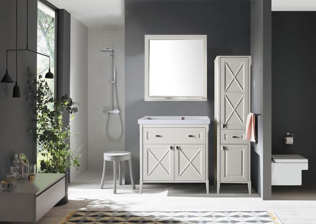 Комплект мебели для ванной Монте 80