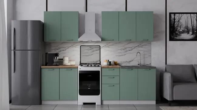 Кухонный гарнитур Марсель Фреш оазис 2,0 м Кухонный гарнитур Марсель Фреш оазис 2,0 м