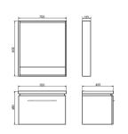 Тумба с раковиной Томари-70