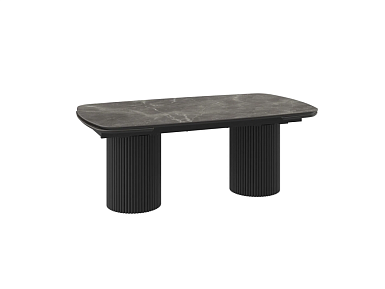 Стол Askar Slide-230, (40+40)x115, Bayona Grey Premium Cer/черный