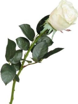 Роза искусственная Top Art International Джессика зелено-белая